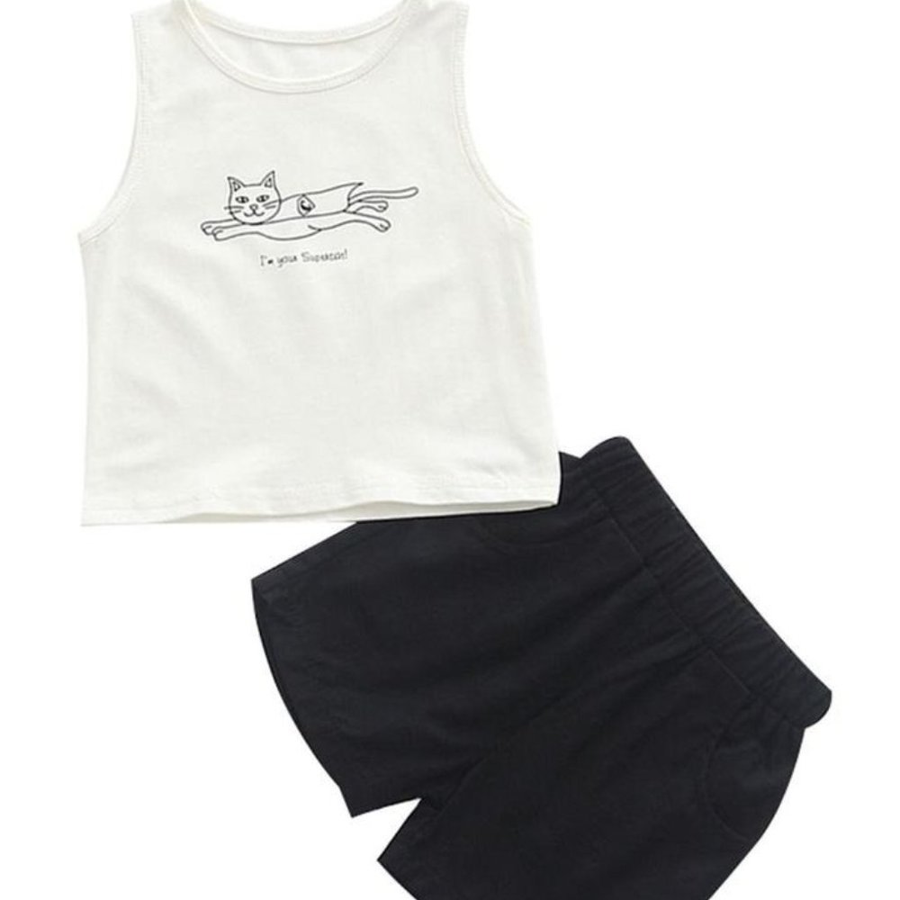 BABY BOY PRINT TOP WITH SHORTS